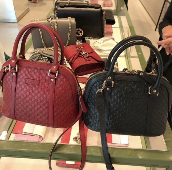 gucci bag black and red