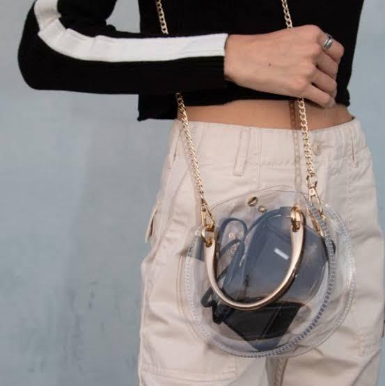 PP6857 CLEAR Round Clear Bag - Fashion Handbags