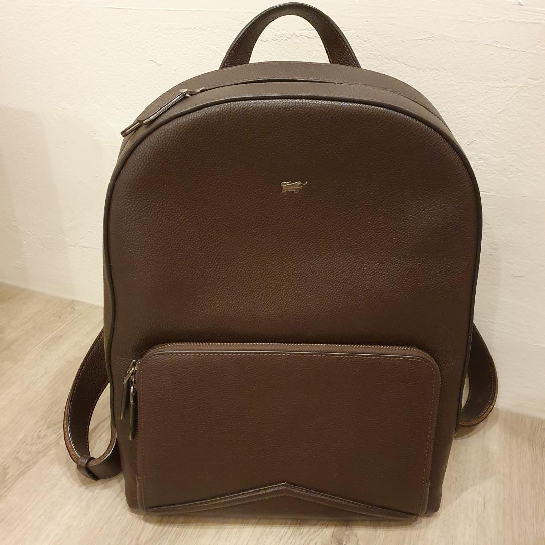Genuine Braun Buffel Leather Backpack Women s Fashion Bags