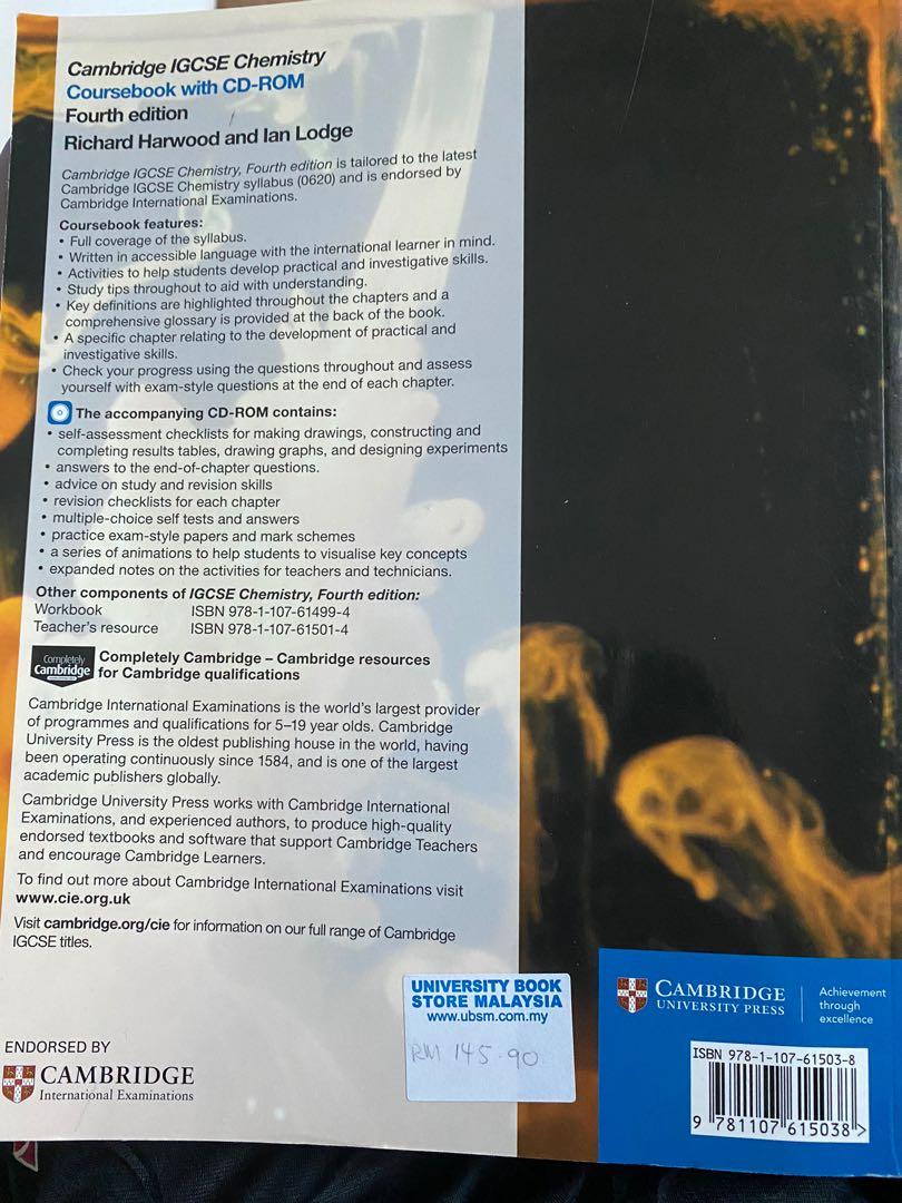Cambridge igcse chemistry textbook coursebook hobbies toys books