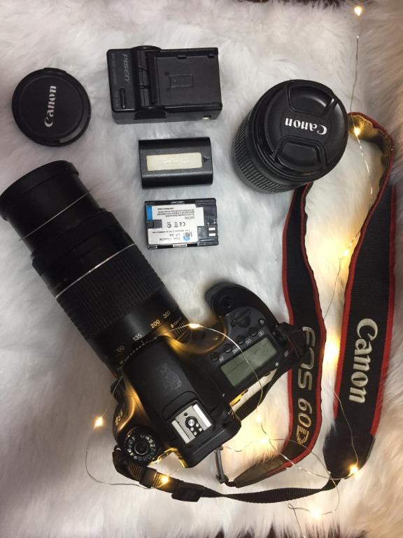 CANON 60D DSLR Camera w/ two free lens (Category: Voice Recorders) located in Makati City. Submitted by ebolet (Listing ID 1064400419, Image 2). Description: Canon 60D DSLR Camera 9/10 condition. No fungus, clean lens, flash are working. Barely Used Inclusions: - 70-300mm zoom lens - 18-55 kit lens - 1 extra battery (2 batteries) - 1 charger - 1 strap Flaws: loose metal in zoom lens. But still functions perfectly and doesn't affect photo or video