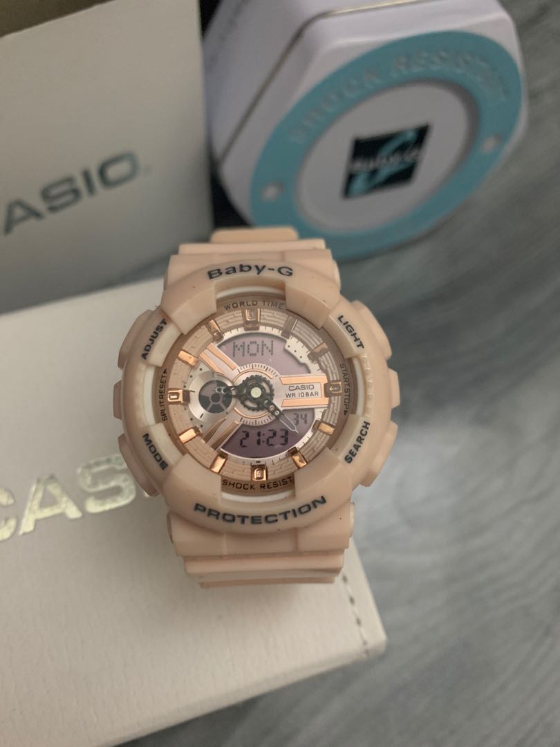 Casio baby g rose gold discount