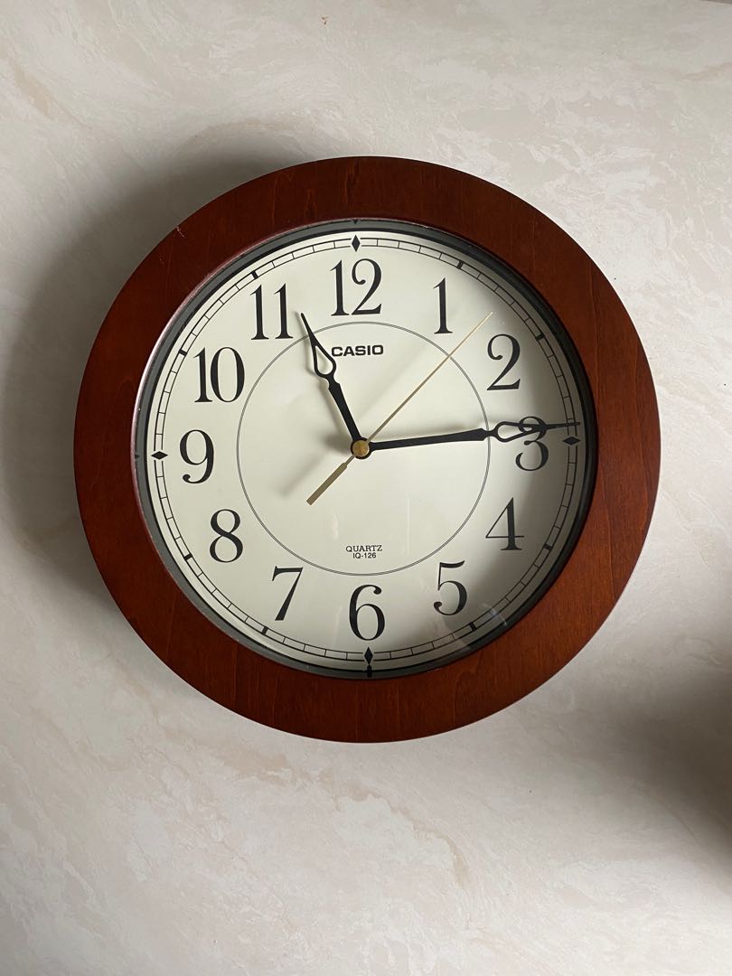 CASIO wall clock, Furniture, Home Decor, Others on Carousell