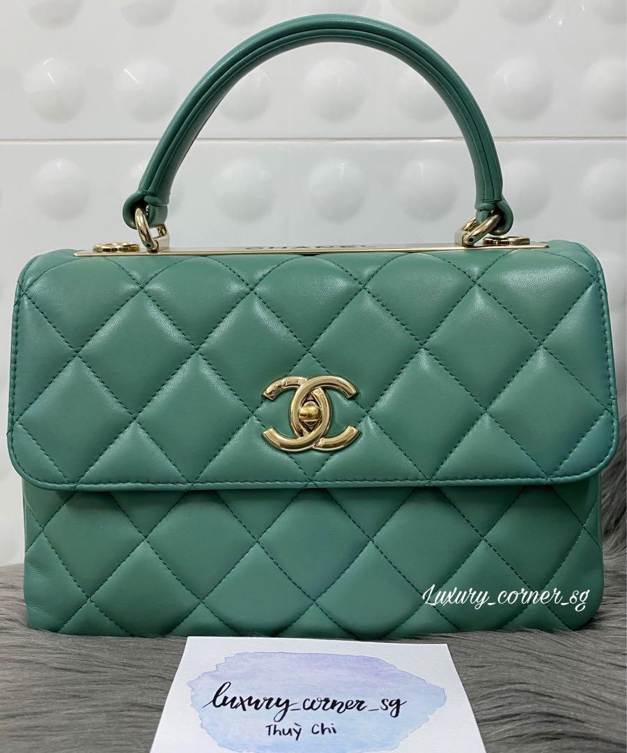 Chanel trendy cc small green