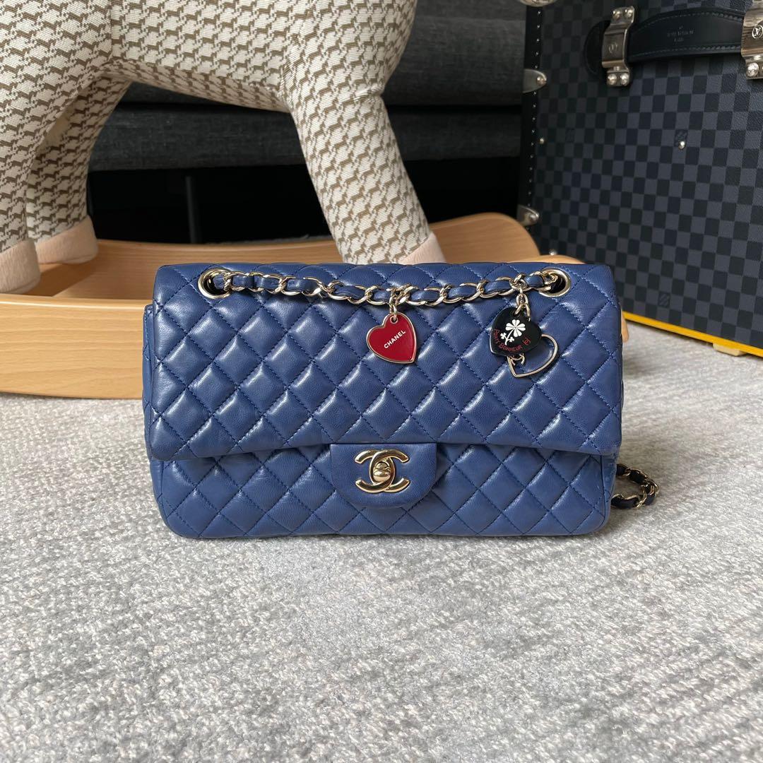 Chanel Valentine Charm Flap, Luxury, Bags & Wallets on Carousell