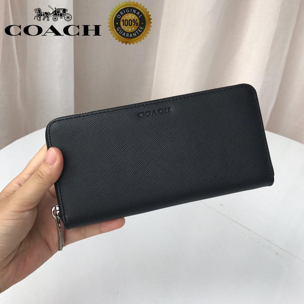 coach mens wallet zipper