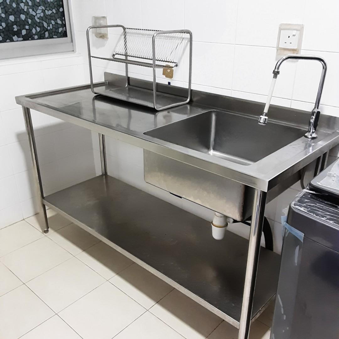 Commercial Stainless Steel Kitchen Sink with Large, Deep ...
