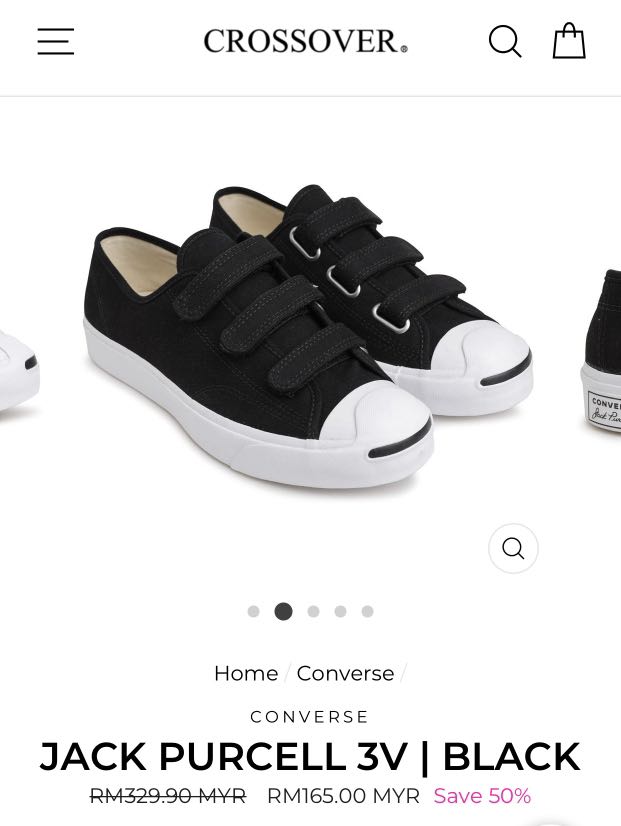Converse Jack Purcell 3V Black Men s Fashion Footwear Sneakers