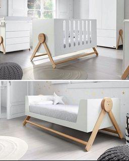 Crib,drawer/diaper changing station,wardrobe cabinet,toddler bed