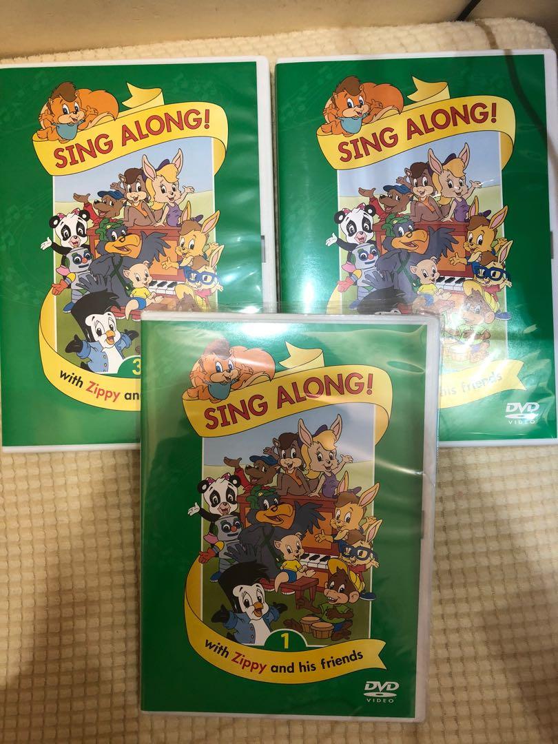Dwe Zippy Sing Along 3 CD 3 DVD set, 興趣及遊戲, 書本& 文具, 小說 