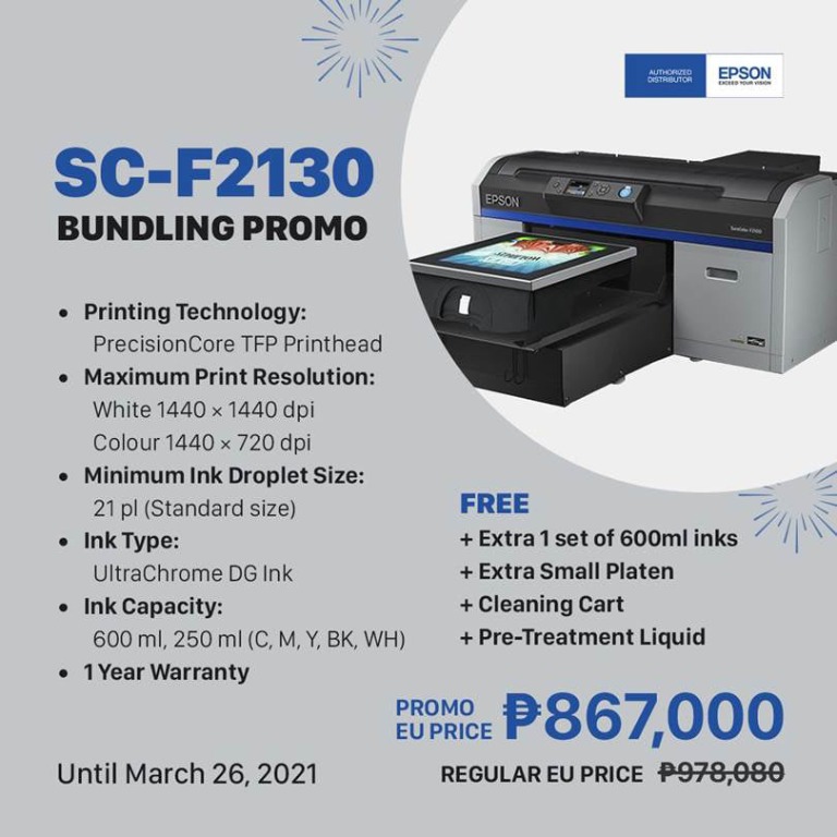 Epson f2130 dtg printer prix sale