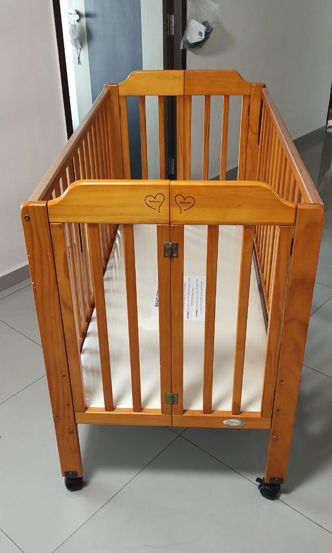 Foldable baby cot, Babies & Kids, Baby Nursery & Kids Furniture, Cots