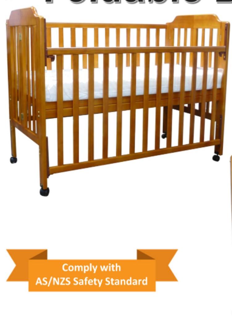 Foldable baby cot, Babies & Kids, Baby Nursery & Kids Furniture, Cots