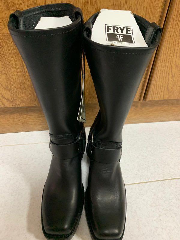 Frye black moto boots outlet
