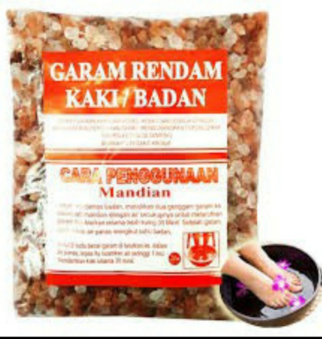 Garam Bukit Himalaya Rendam Kaki Dan Badan Untuk Terapi Spa Salt Garam Bukit Makan Health Nutrition Health Supplements Health Food Drinks Tonics On Carousell