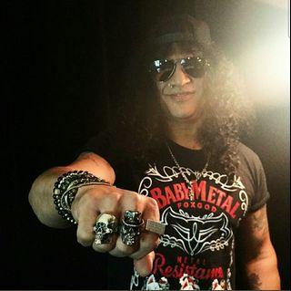 SPECIAL OFFER !! Genuine Silver skull ring Slash inspire design