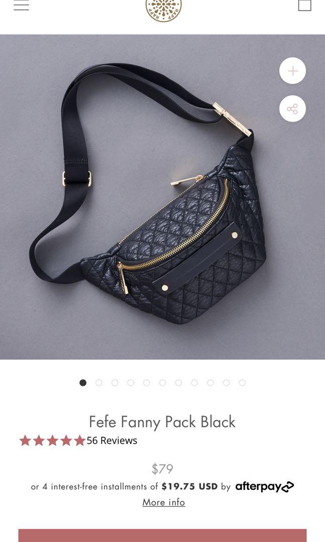 HAPP Fefe Fanny Pack Black Women s Fashion Bags Wallets