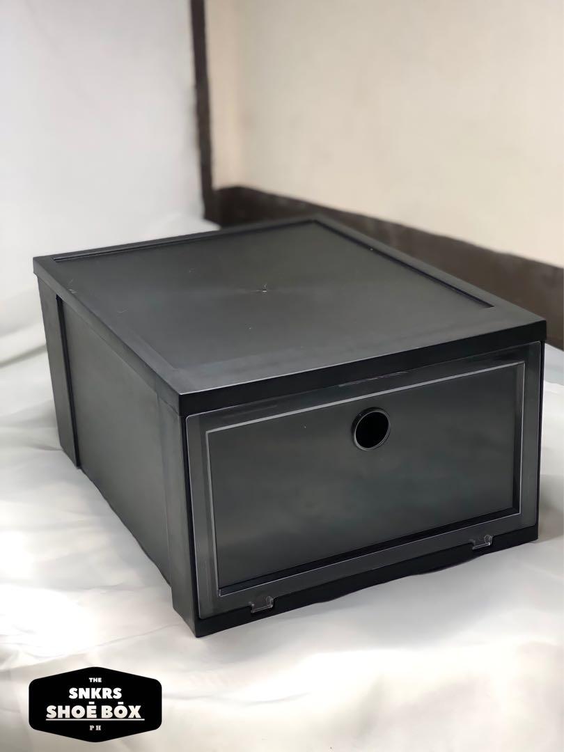 shoe box storage box on Hi Top Quality Shoe Box Organizer Furniture Home Living Home Improvement Organization Storage Boxes Baskets On Carousell