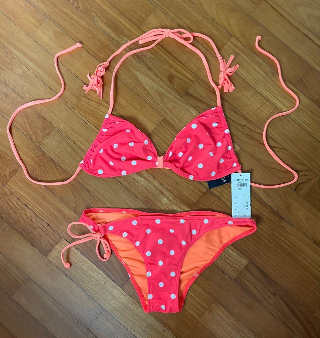 Hollister polkadot bikini set, Women's Fashion, Swimwear, Bikinis