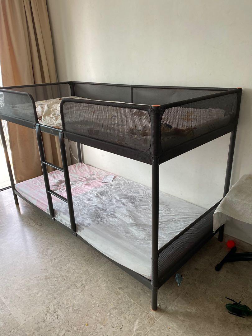 Ikea Bunk bed frame 100 dollars negotiable pls call 91262810, Furniture & Home Living, Furniture