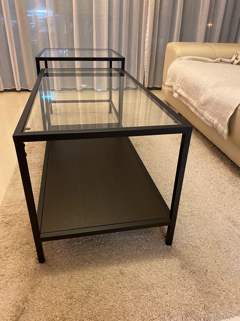 Ikea Vittsjo nest of coffee tables, Furniture & Home Living, Furniture