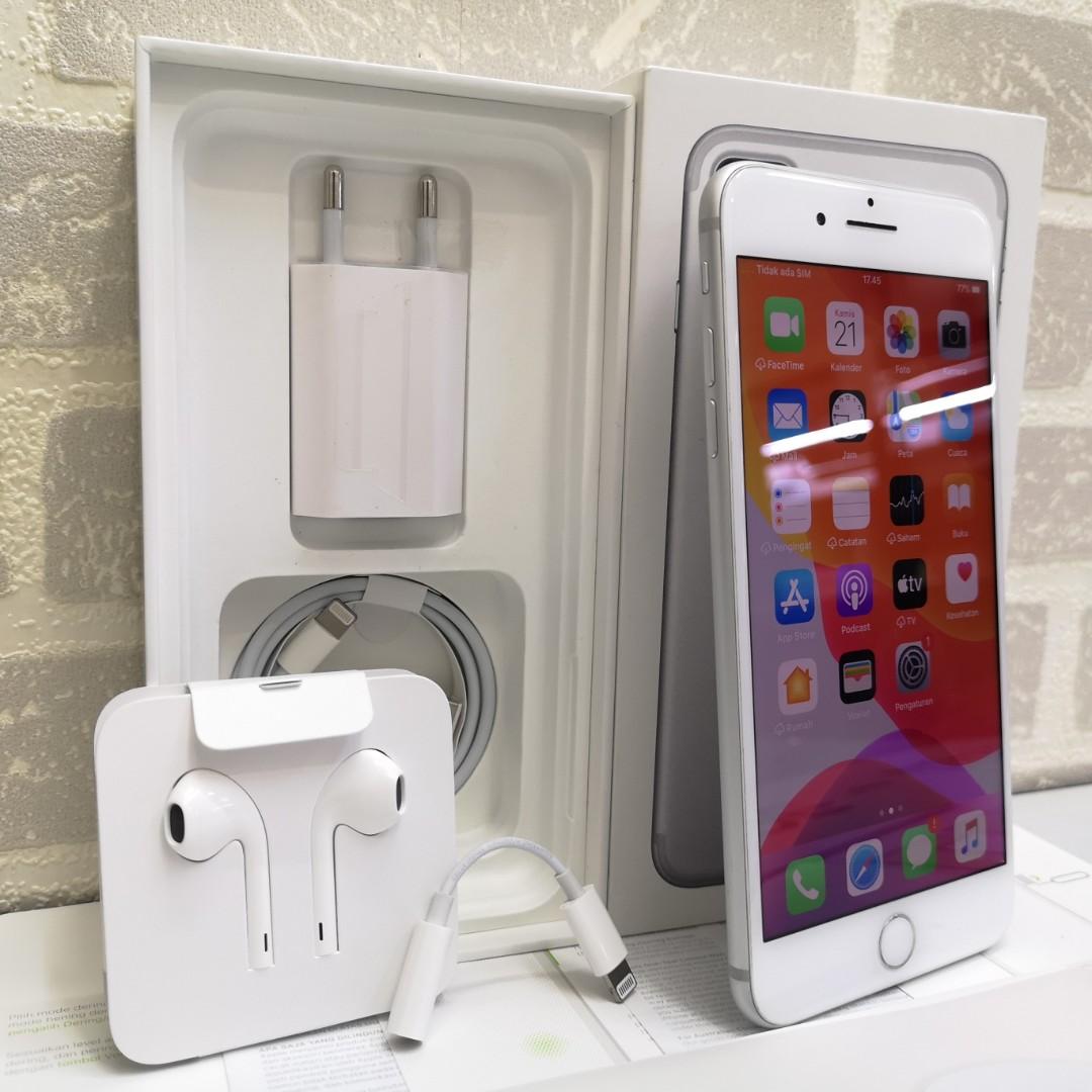Iphone 7 Plus 128gb Silver Eks Resmi Ibox Mulus Fullset Original Telepon Seluler Tablet Iphone Iphone 7 Series Di Carousell