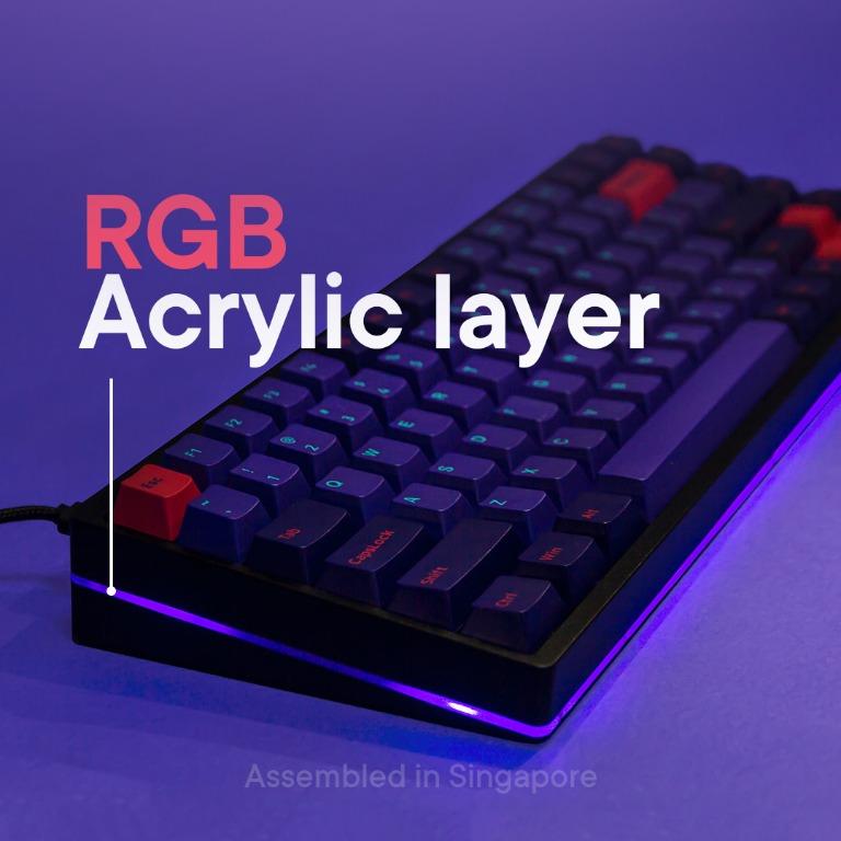 KBDFans KBD75v2 Mechanical Keyboard PBT Laser, Computers & Tech, Parts ...