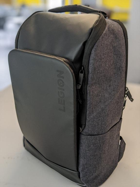 Lenovo Legion Recon Backpack (Category: Backpacks) located in Rizal. Submitted by kentee19 (Listing ID 1064259011, Image 2). Description: *Fits up to 15.6" laptop with a dedicated compartment *Water repellent front panel for superior protection *Water bottle pocket & dedicated pocket for storage headset/mouse/etc *Ventilated back padding with padded handle & shoulder straps to ensure comfort while on the move *Luggage trolley strap for convenient