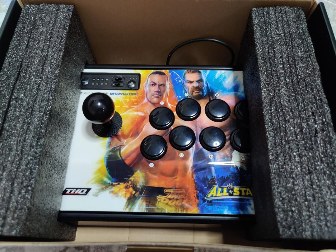 Madcatz Wwe All Stars Brawl Stick Video Gaming Gaming Accessories Interactive Gaming Figures On Carousell - mad catz wwe all stars print brawl arcade stick
