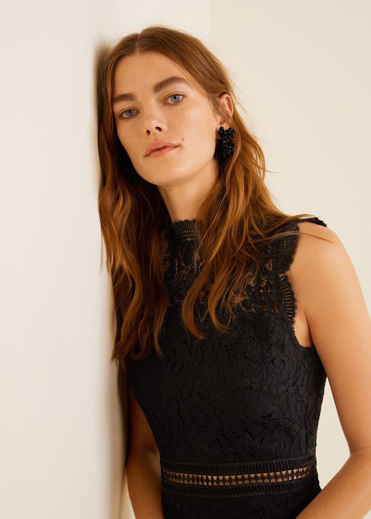 Guipure store dress mango