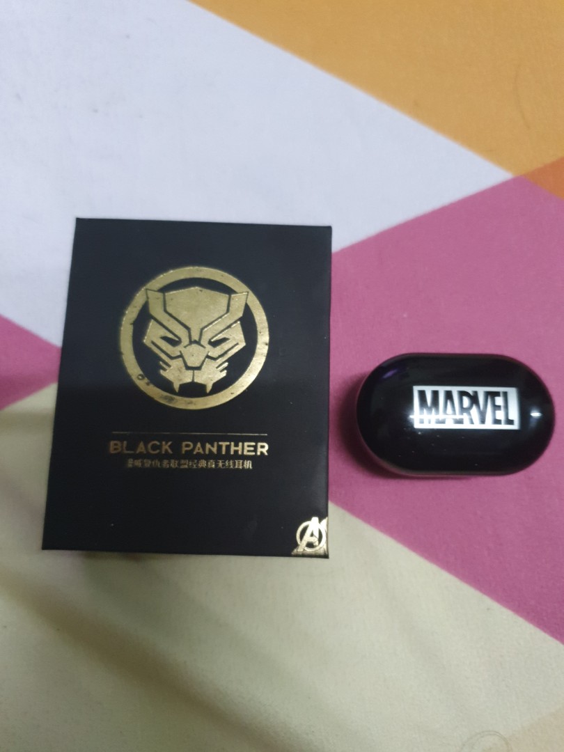 Marvel Black panther earbud, Audio, Earphones on Carousell