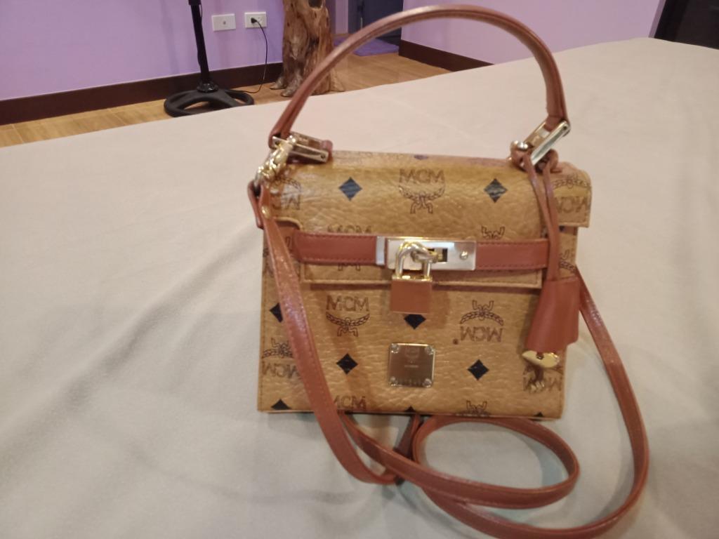 MCM mini kelly white, Luxury, Bags & Wallets on Carousell