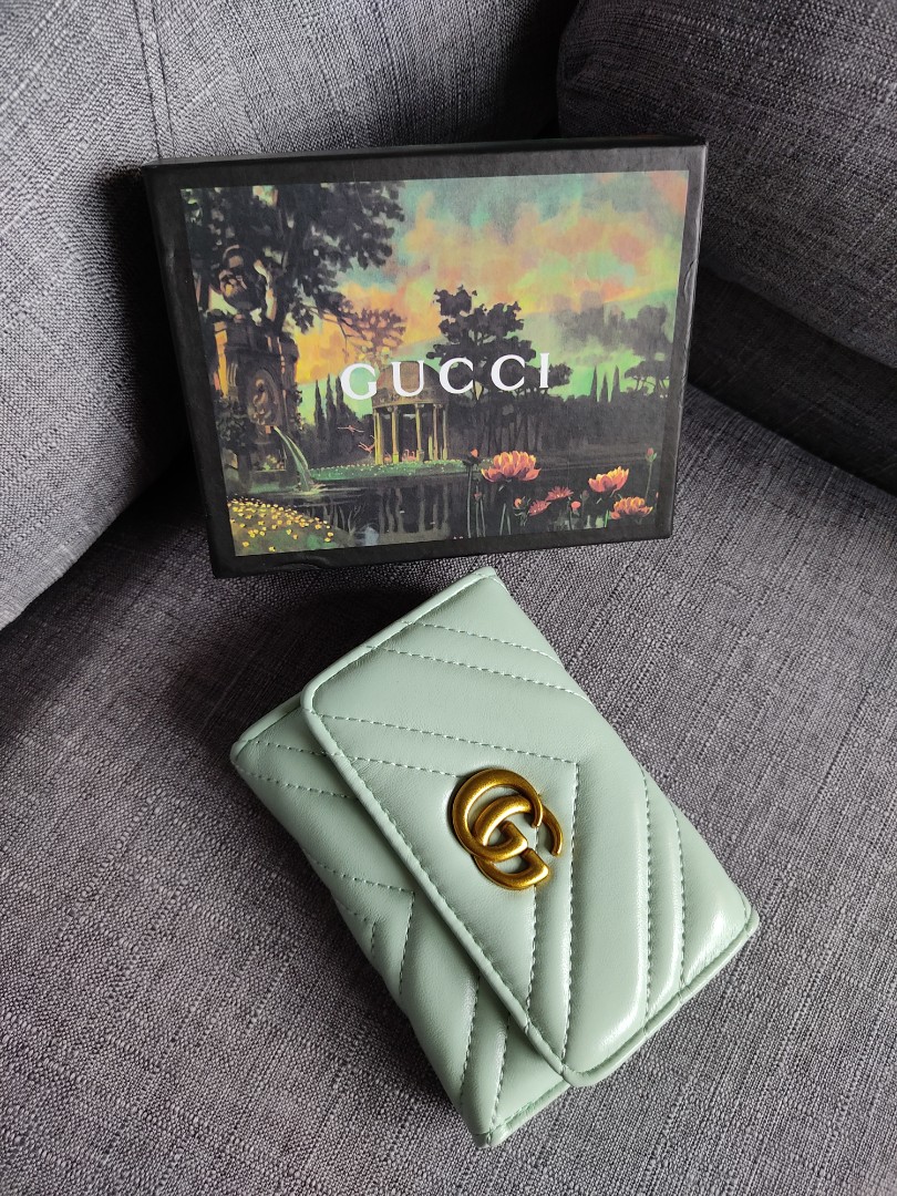 mint green wallet