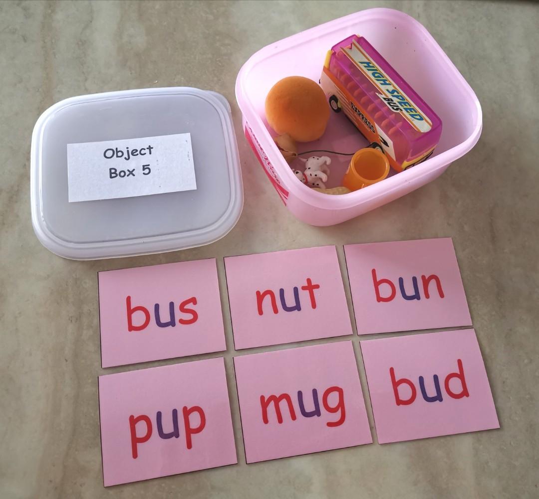 Montessori Phonics Reading Kit (Pink Scheme), Everything Else on Carousell