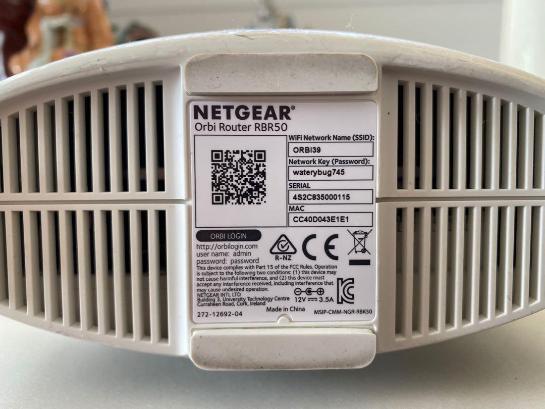 Netgear rbr50 specs clearance