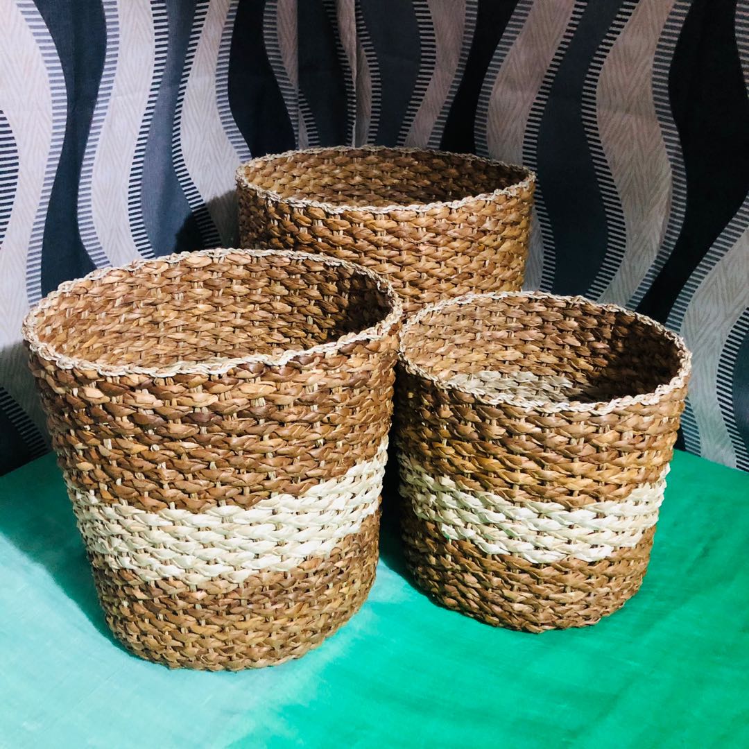 Pandan Basket Planter Plant Basket Local Basket Storage