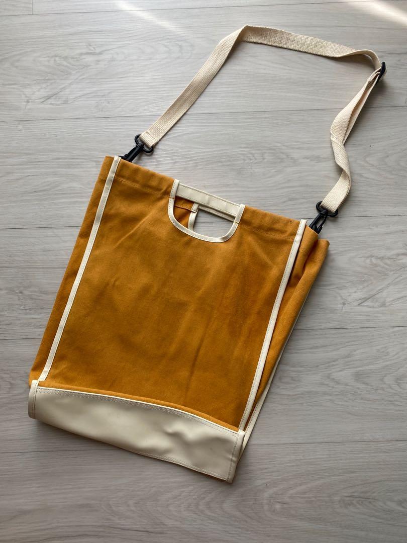 Raw best sale leather tote