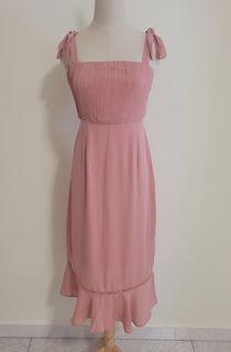 Blairwears Rose Pink Lined Dress