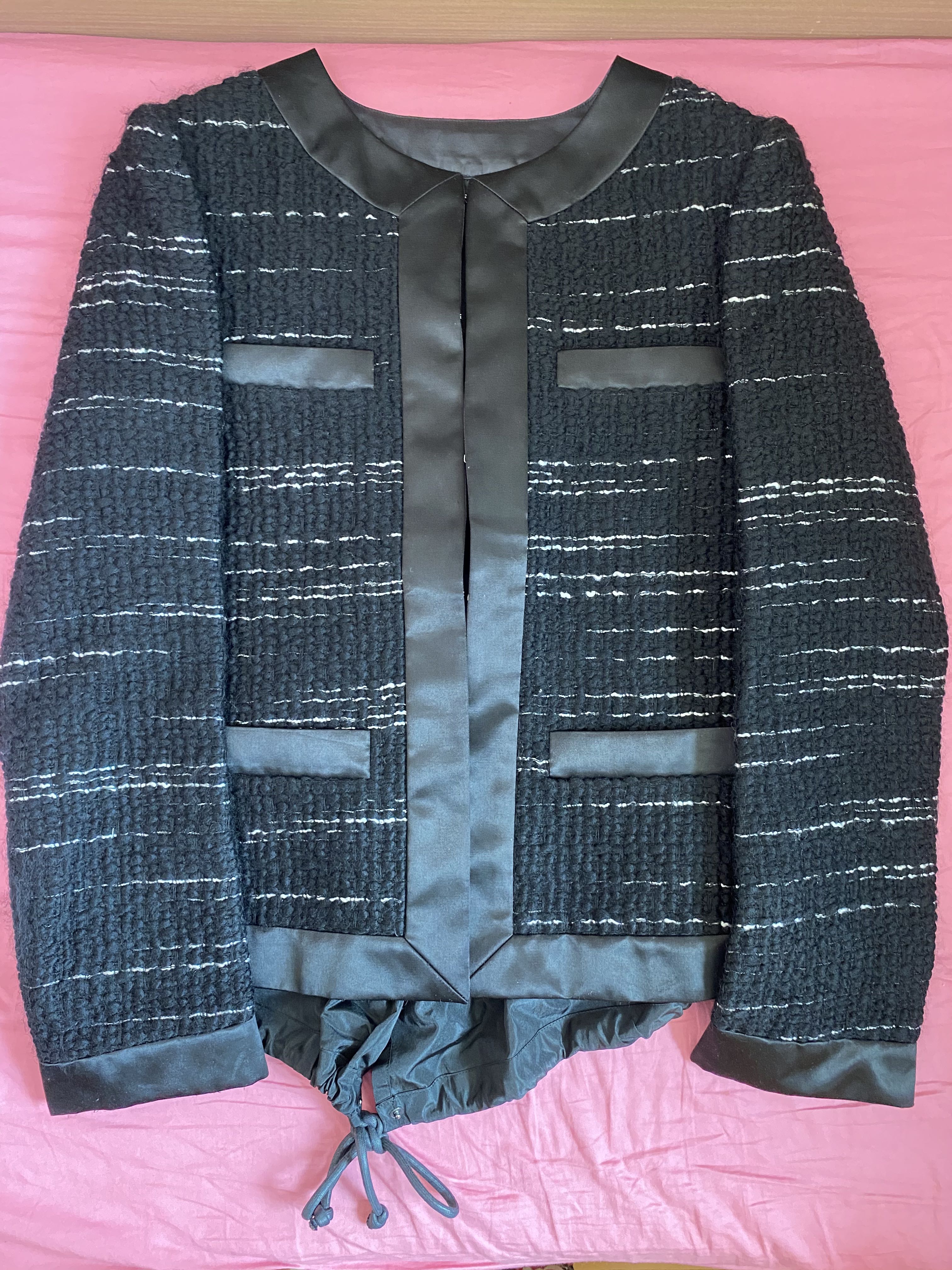 Sacai tweed jacket 羊毛褸, 女裝, 外套及 