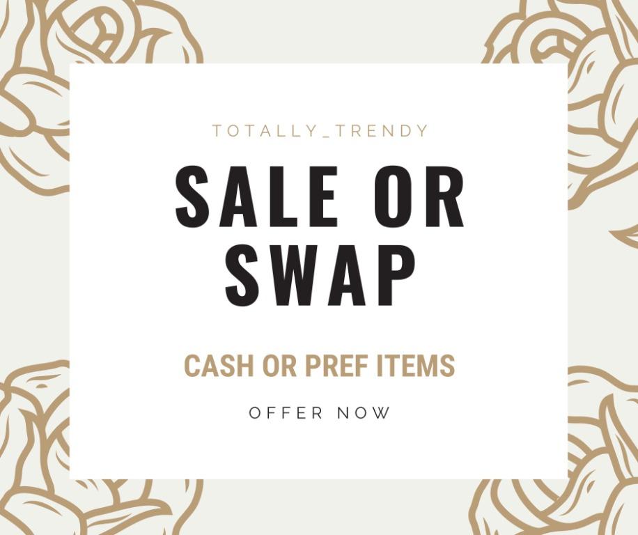 Sale or Swap/Barter/Exchange Items (Category: Looking For) located in Quezon City. Submitted by totally_trendy (Listing ID 1064392143, Image 1). Description: Pili po kayo ng items sa listings ko na magto-total sa value ng items na gusto niyo i-swap/barter. There are items sa listings ko na negotiable pa. Screenshot your preferred items from my listings then send it to me po para ma-check ko. Here are my preferred items po: Swivel chair or swivel 