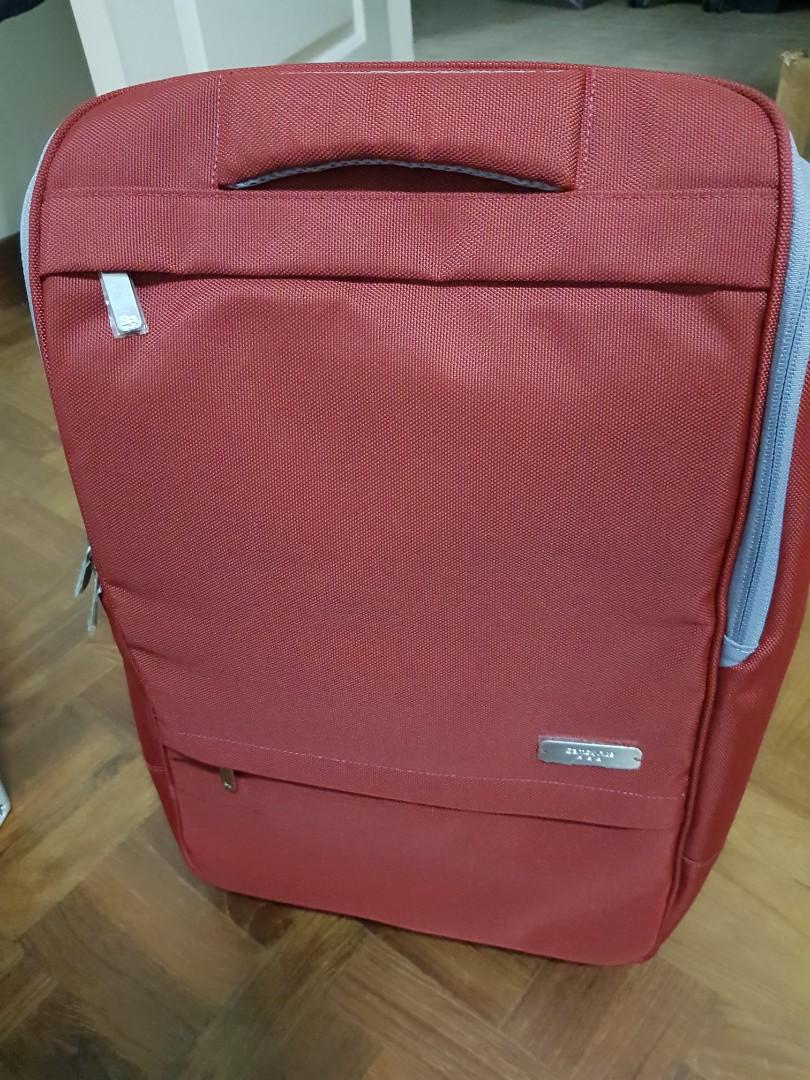SAMSONITE RED BACKPACK OBEN, Luxury, Bags Wallets on Carousell