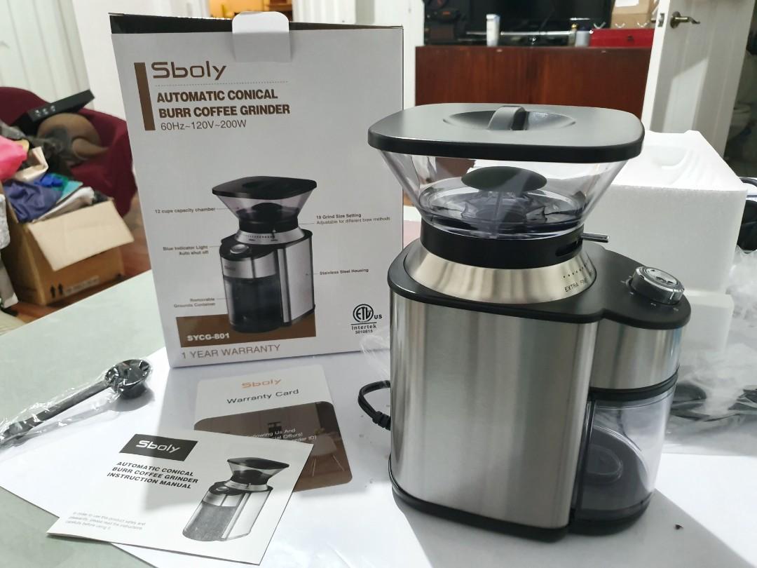 Sboly Automatic Conical Burr Coffee Grinder SYCG-801