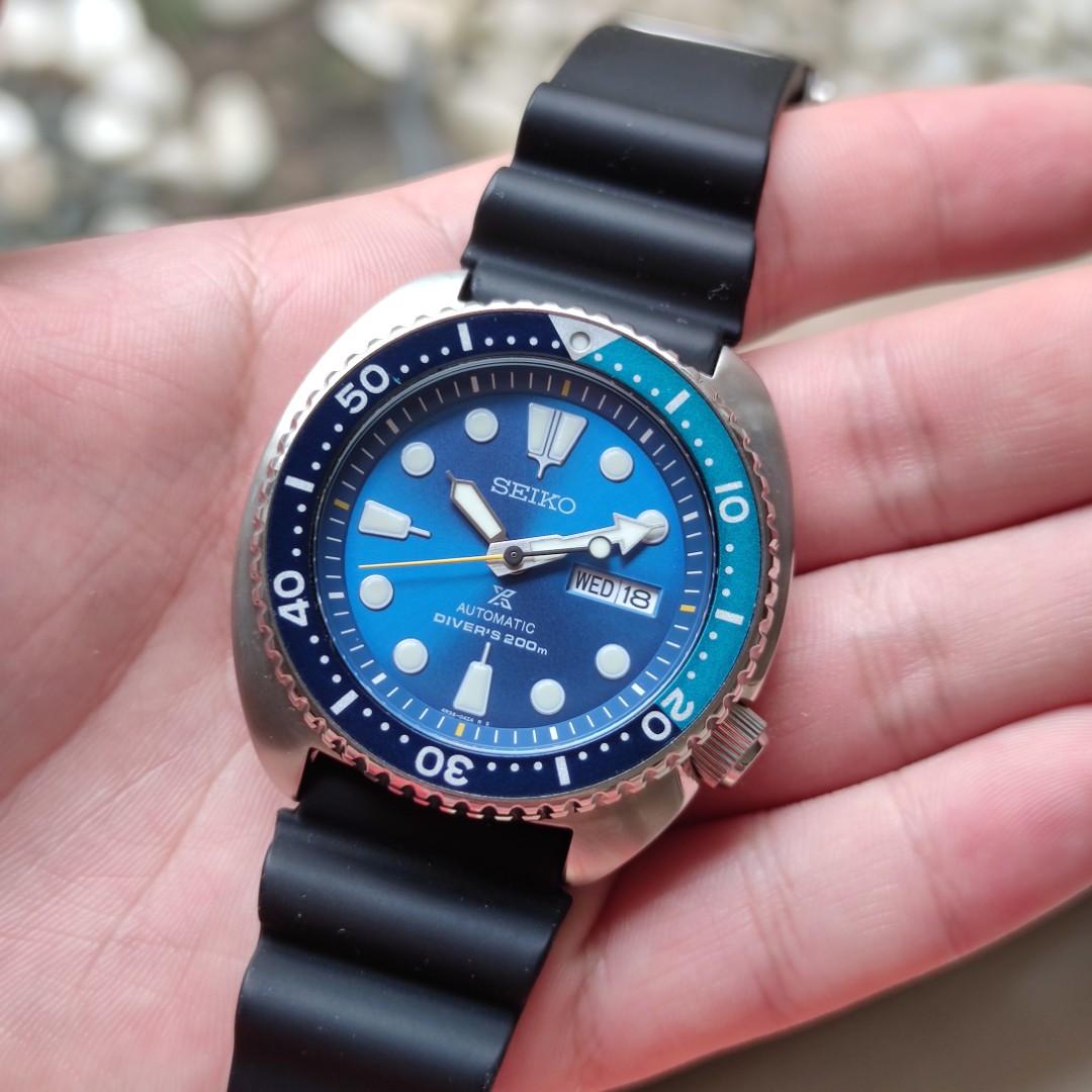 Seiko Blue Lagoon Turtle SRPB11K1, Men's Fashion, Watches & Accessories,  Watches on Carousell