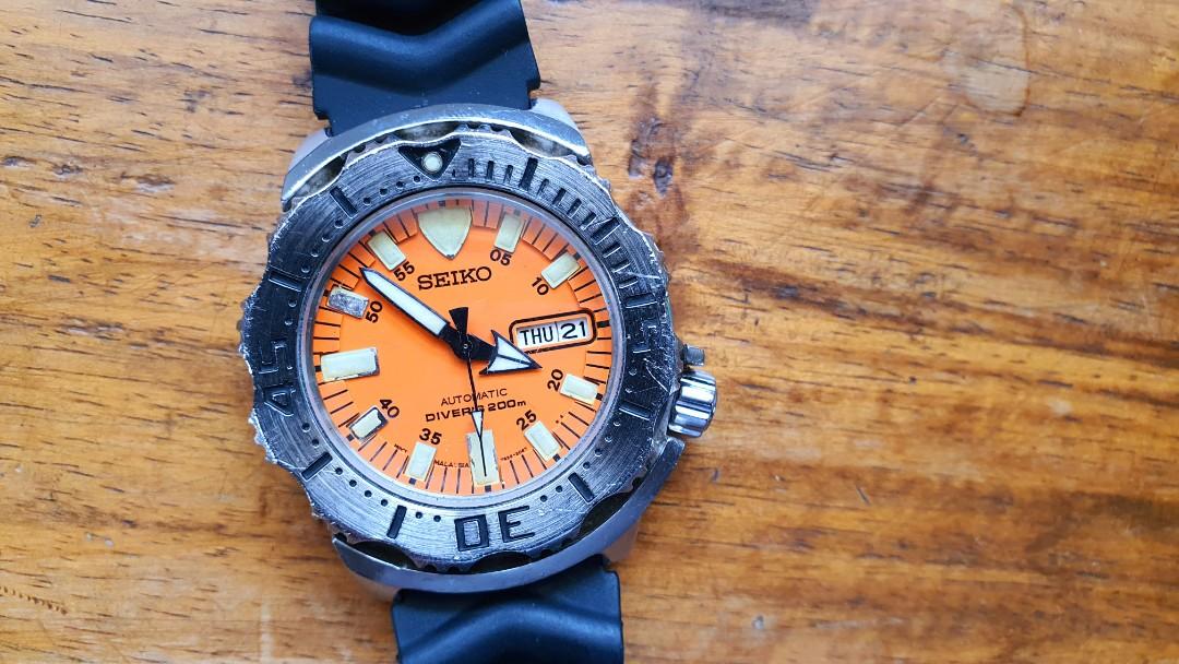 Seiko Orange Monster Divers Watch Original, Men's Fashion, Watches &  Accessories, Watches on Carousell