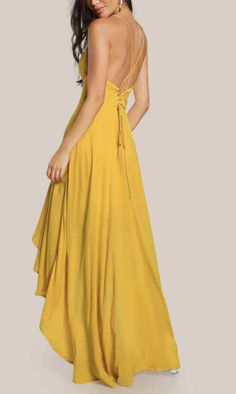 Shein mustard dress new arrivals