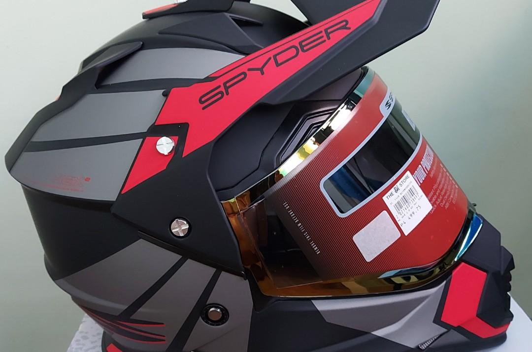 Spyder helmet hot sale motard