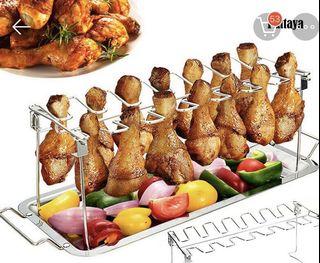 Stainless steel Chicken drumsticks grill stand holder