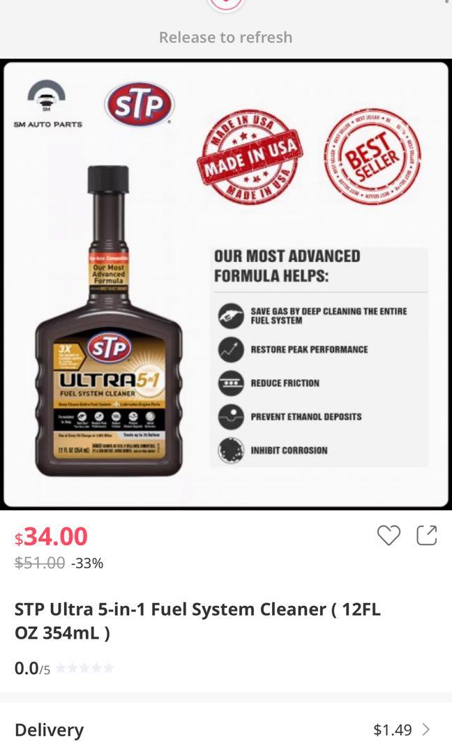 STP COMPLETE FUEL SYSTEM CLEANER ULTRA 5 in 1 FUEL INJECTOR INJECTION ...