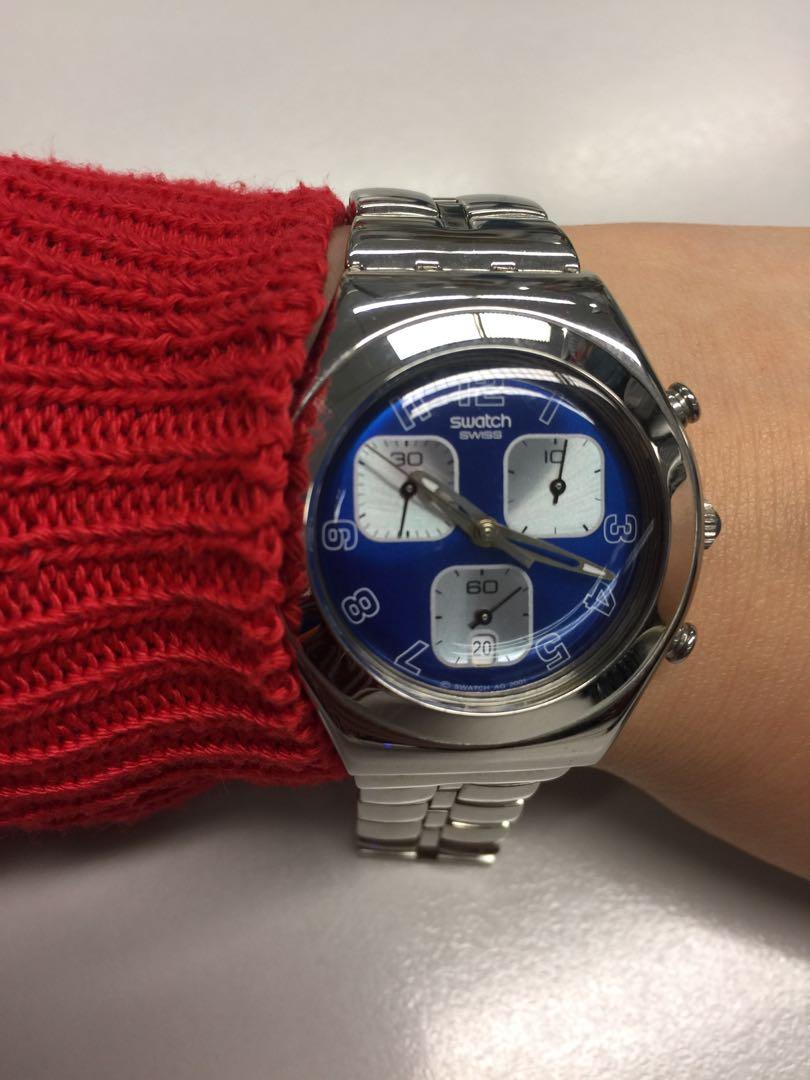 Swatch irony deals v8 stainless steel
