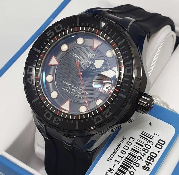 Technomarine Grand Cruise(Automatic) TM 118083 (Category: Men's Watches) located in Malabon City. Submitted by hyruwatchesandaccessories (Listing ID 1064220323, Image 2). Description: Technomarine Grand Cruise(Automatic) TM 118083 ❤️Php 8490 + sf Movement Components: Japan Caliber: NH35 Case and Dial Case size: 48mm Case material: Stainless Steel Crown: Push Dial material: Metal Water resistance: 200M Band Material: Silicone Tone: Blue Length: 20